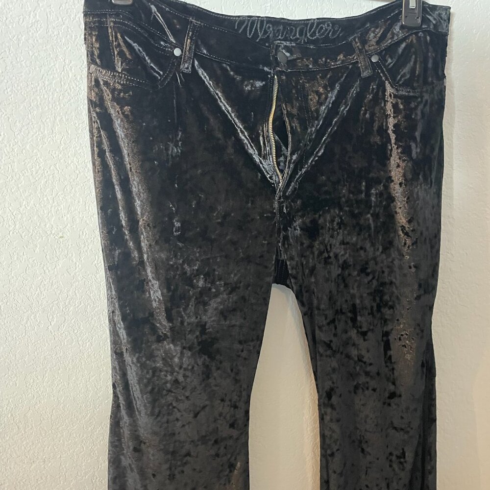 Velvet Wrangler Black Bell Bottoms Plus Size